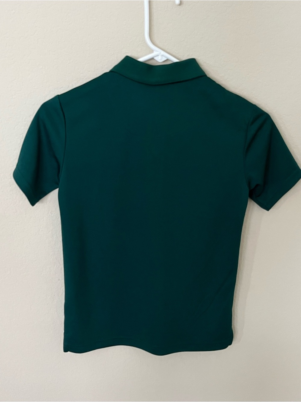 IZOD Boys Hunter Green Performance Polo Shirt Medium 10/12 School Uniform - Picture 3 of 3